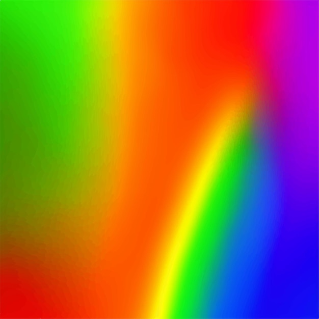 A rainbow is shown with a green stripe in the middle