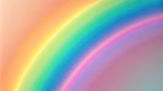 Photo a rainbow is shown with a rainbow in the middle