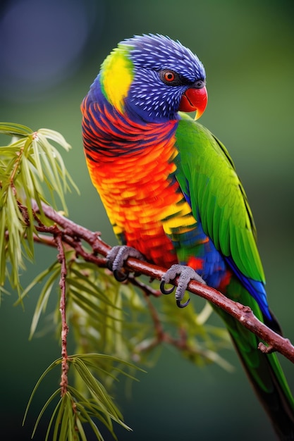 野生のゴシキセイガイインコ