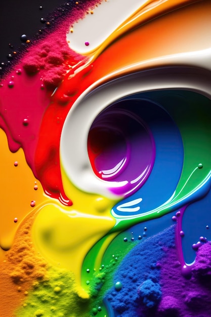 Rainbow paint