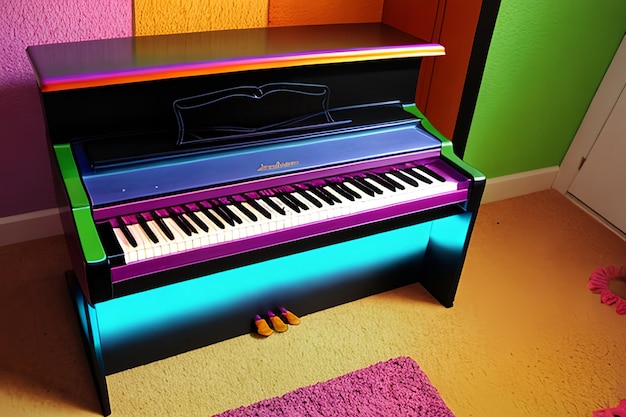 Photo the rainbow piano