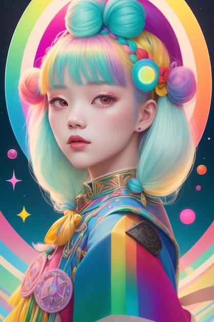 Rainbow Pigtails The Korean Gothic Aesthetic