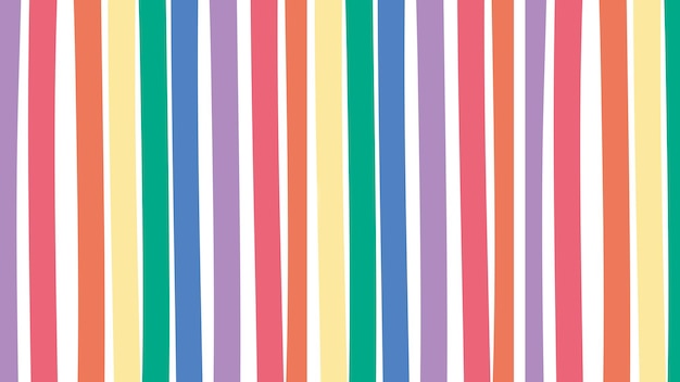 Rainbow png gestreepte schattige kleurrijke patroon