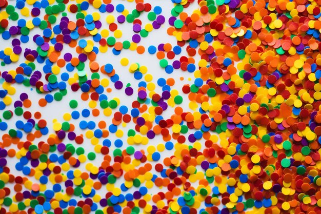 Rainbow Radiance Confetti Background photo