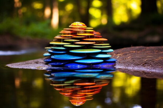 Foto le onde dell'arcobaleno