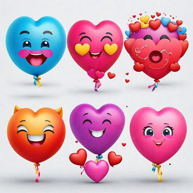 Foto rainbow of romance emoji che rappresenta la bellezza colorata dell'amore infinito