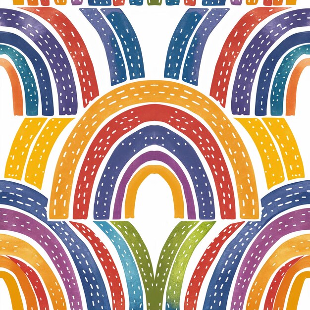 Rainbow seamless digital paperbackground