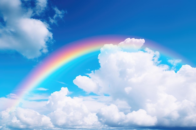 rainbow in the sky ai generated