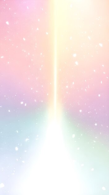 Rainbow sky lights art Ai