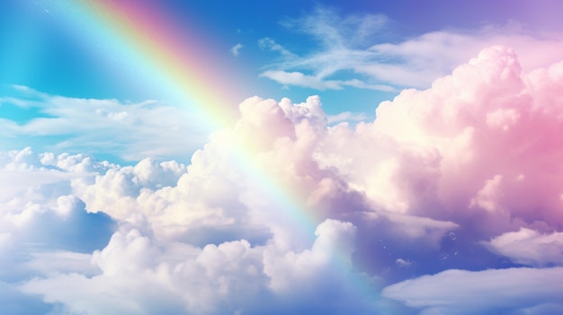 Premium AI Image | Rainbow in the sky