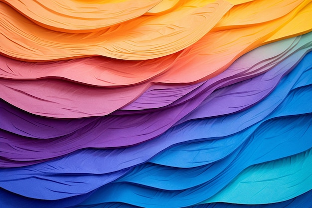 Foto rainbow spectrum papiertextuur voor diversiteitsthema's