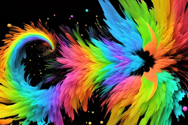 Rainbow Splash Background