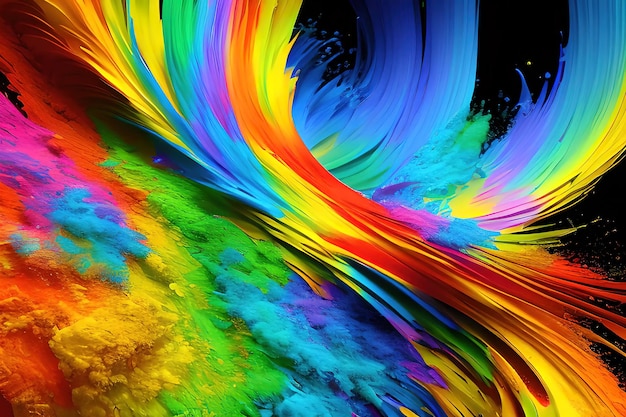 Rainbow splash background