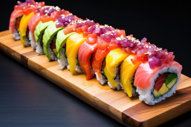 Rainbow sushi