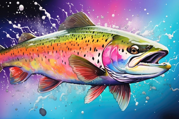 Rainbow trout as texture