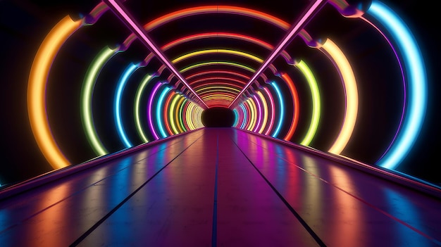 Rainbow tunnel