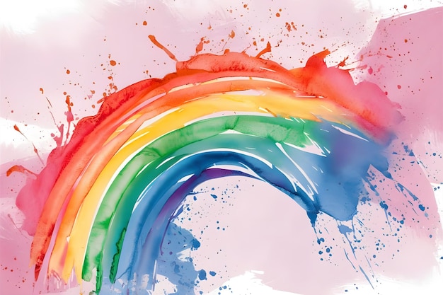 Photo rainbow vector abstract background