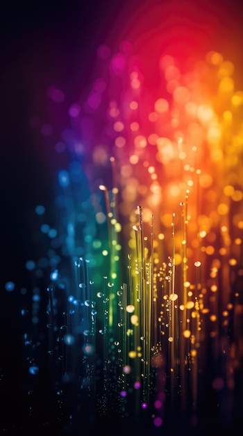 Rainbow wallpapers with a rainbow of water droplets