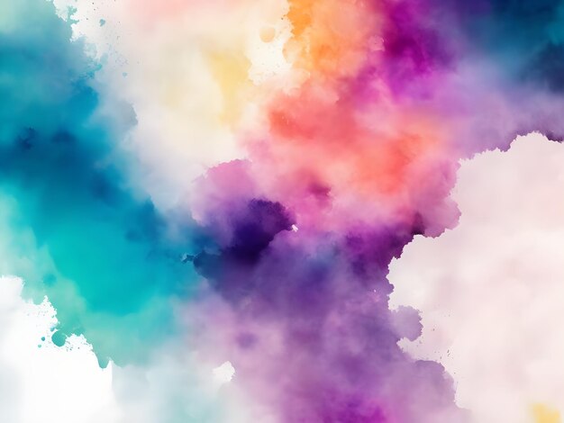 rainbow watercolor background