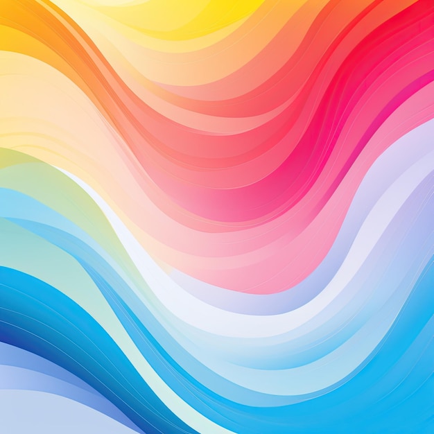 rainbow wave gradient background