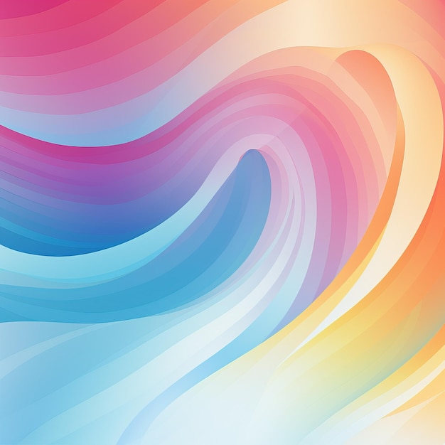 rainbow wave gradient background