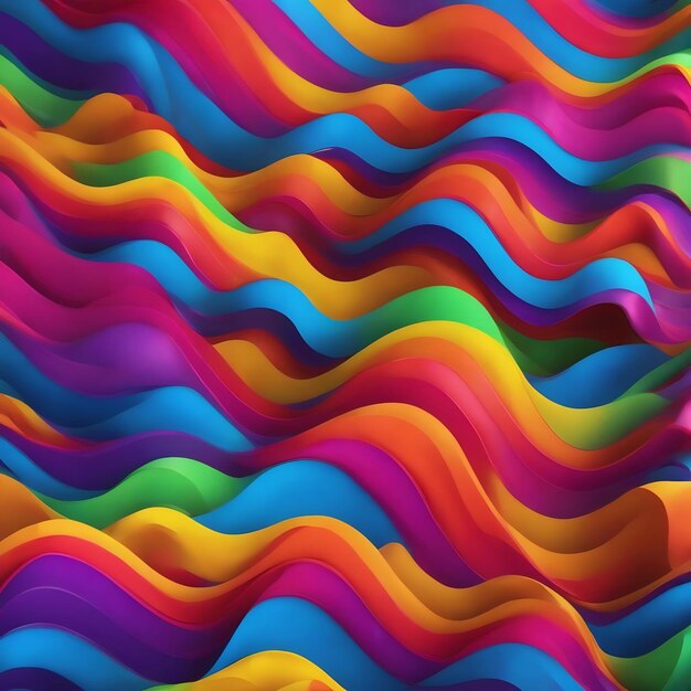 Rainbow wave texture abstract background