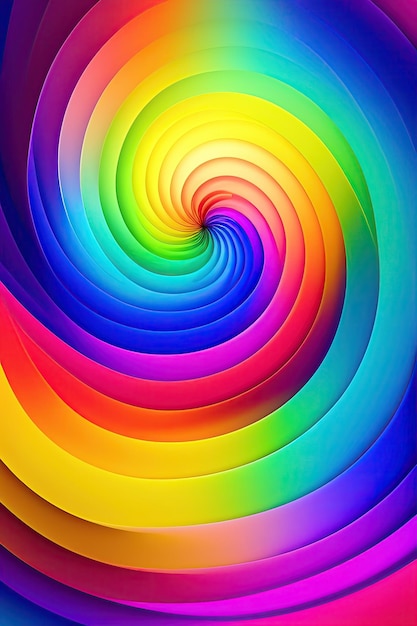 Rainbow waves background