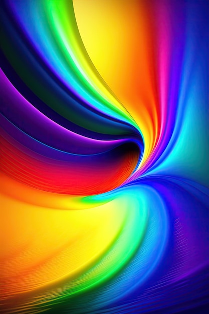 Rainbow waves background