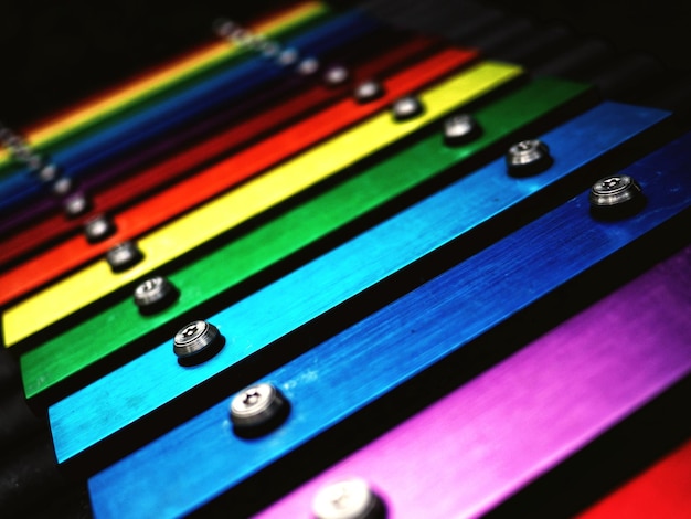 Photo rainbow xylophone