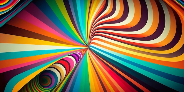 Rainbowcolored psychedelic background enerative AI