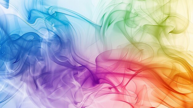 RainbowColored Smoke Abstract achtergrond