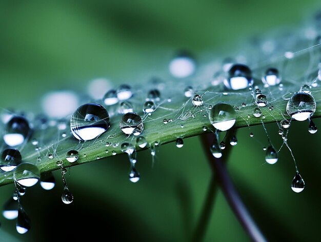 Raindrops beautiful macrophotograph