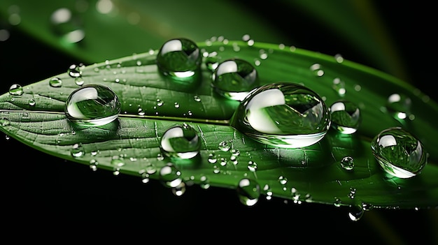 raindrops botany HD 8K wallpaper Stock Photographic Image