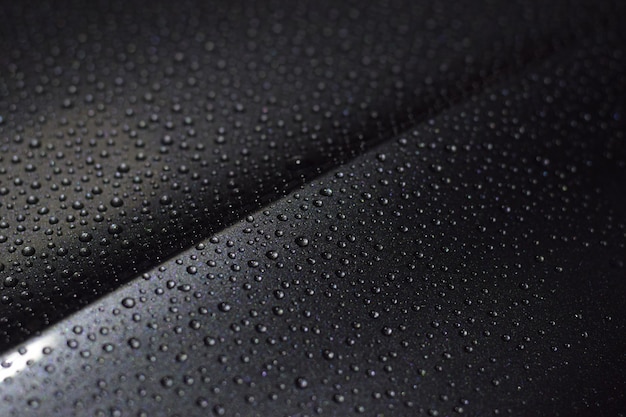 Raindrops on car