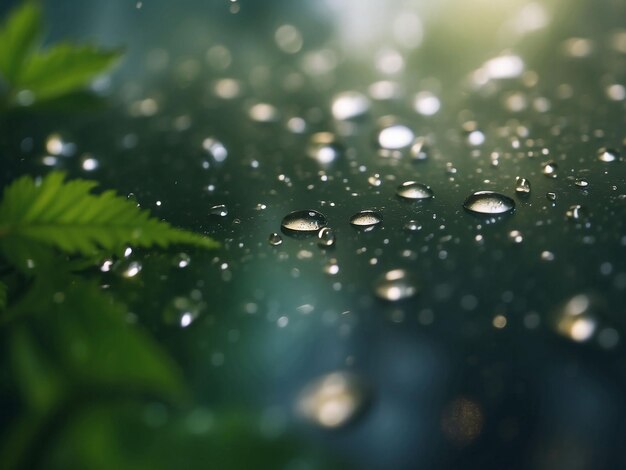 Raindrops on a glass window