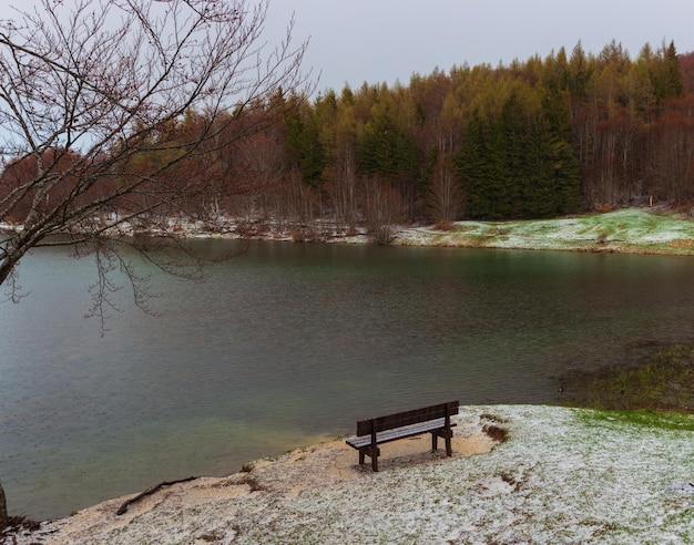 Raindrops and Hail in the Lake Calamone Reggio Emilia Italy