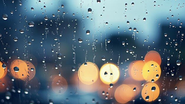 raindrops on a window pane