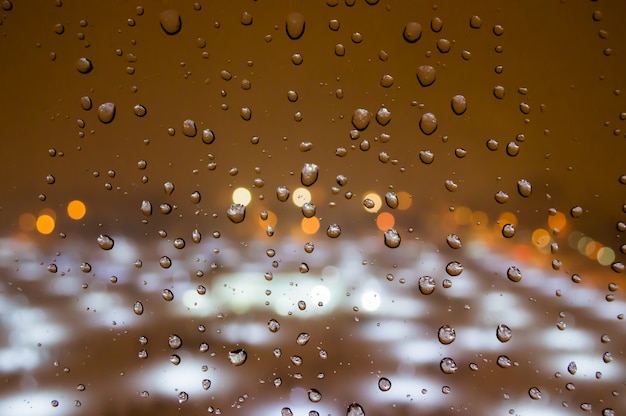 Raindrops on the window 