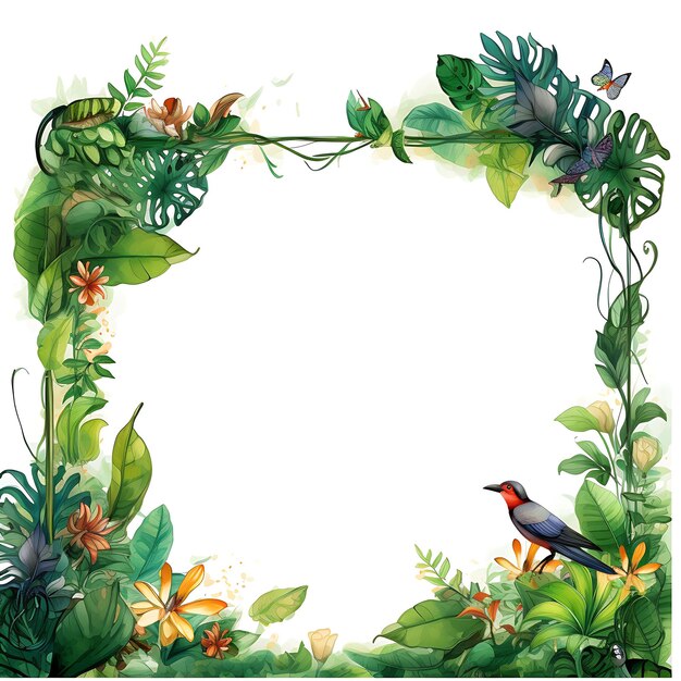 Photo rainforest canopy earth hour frame shaped like a canopy of t clipart captivating artwork design