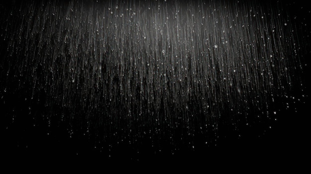 Raining in the dark night