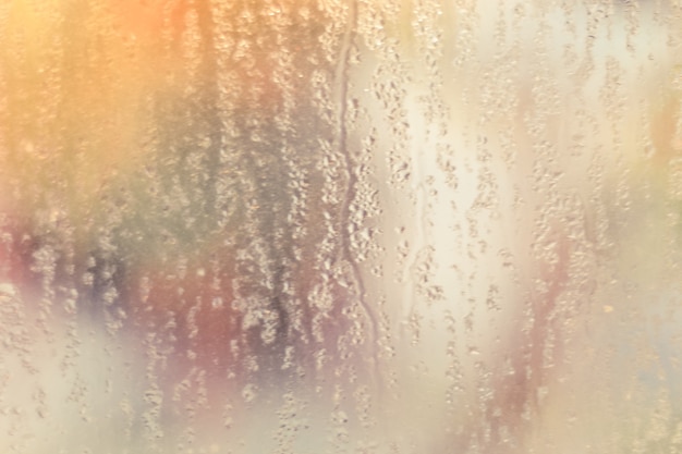 Rains flowing on glass window