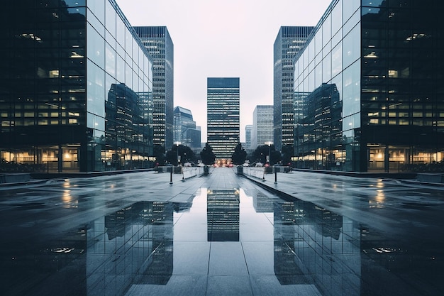 Rainy Day Reflections on Glass