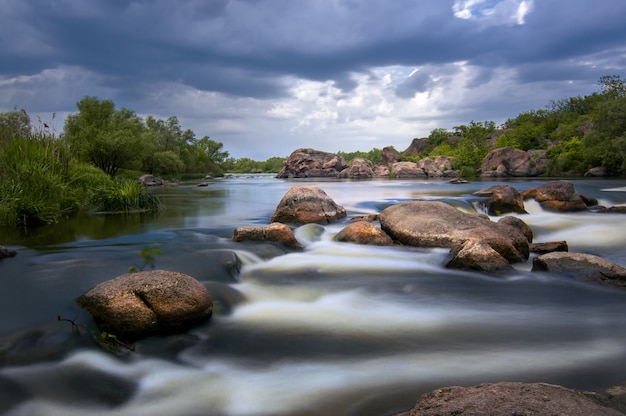 Rainy evening on the River