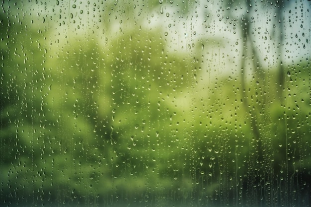 Rainy Glass Texture Ai generatief