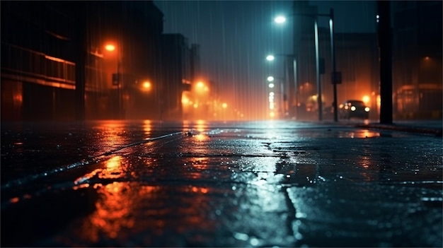 Rainy night in the city