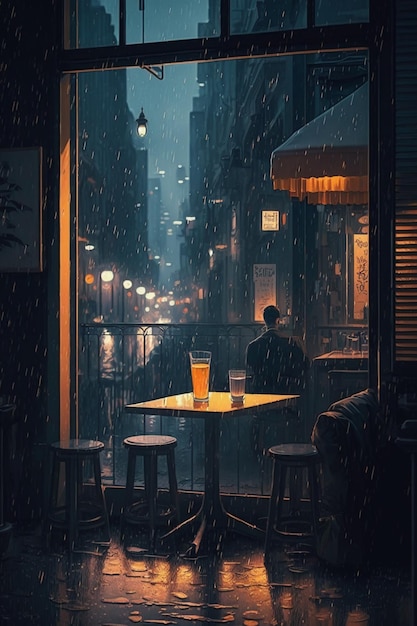 A rainy night in paris