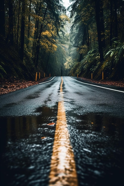 rainy night on the street