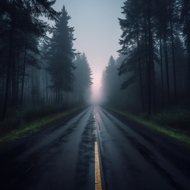 rainy night on the street