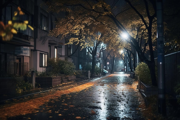 A rainy night in tokyo