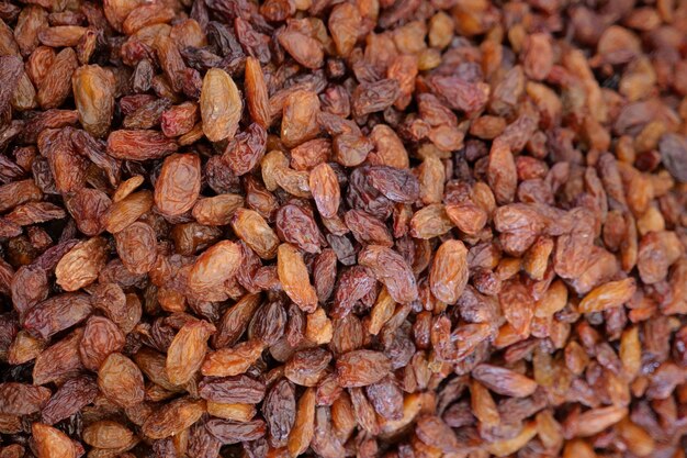 Raisin food background selling at local store